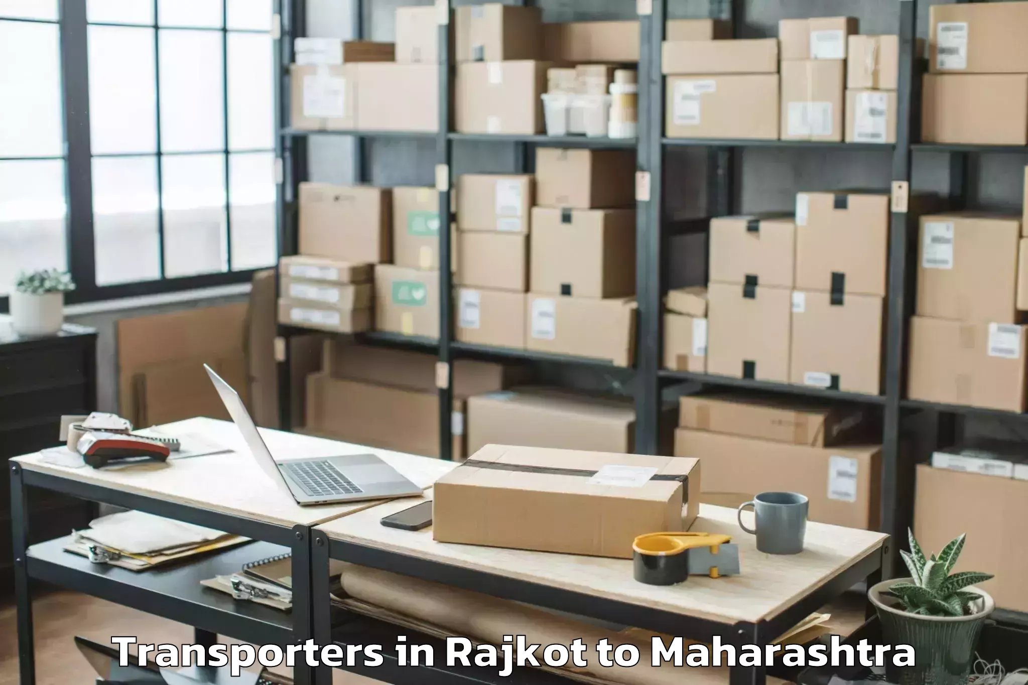 Top Rajkot to Bhiwapur Transporters Available